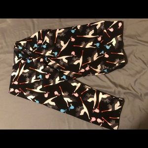 NWOT LuLaRoe T&C leggings with Stork bringing baby